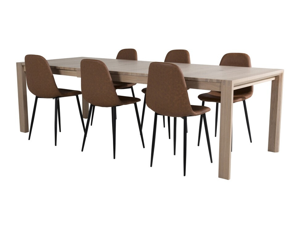 Salle à manger complète Dallas 2655 (Chêne)