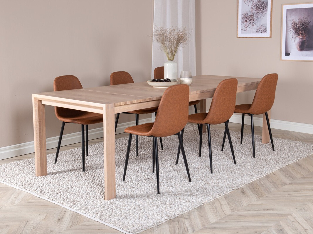 Salle à manger complète Dallas 2655 (Chêne)
