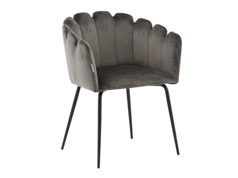 Salle à manger complète Dallas 313 (Gris + Noir)