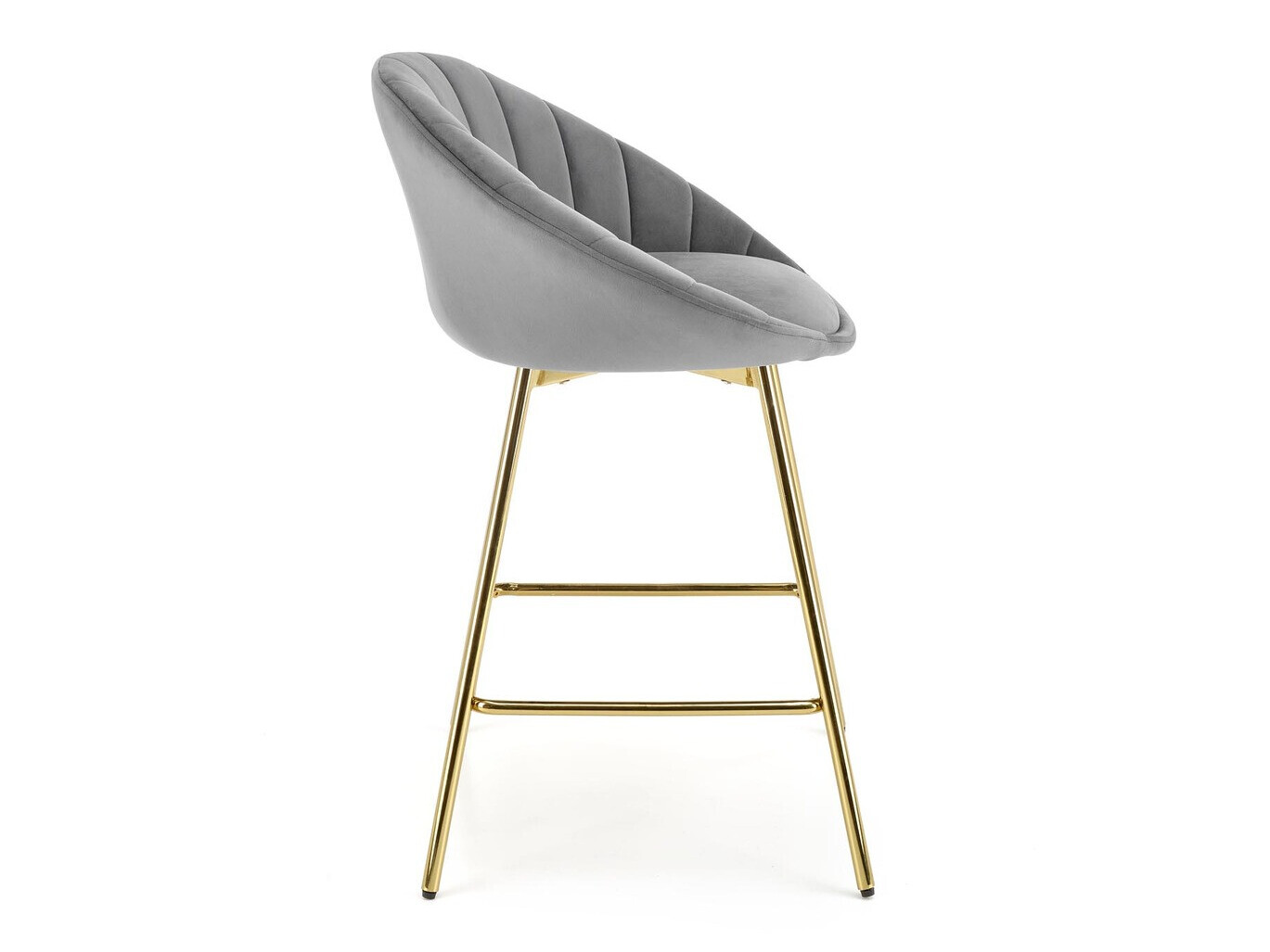Chaise de bar Houston 1461 (Gris + Doré)