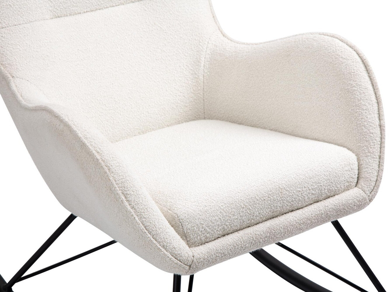 Chaise à bascule Houston 1326 (Blanc)