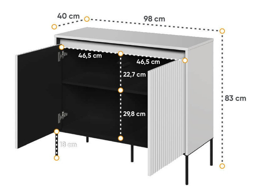 Buffet Fernolu 101 (Blanc + Noir)