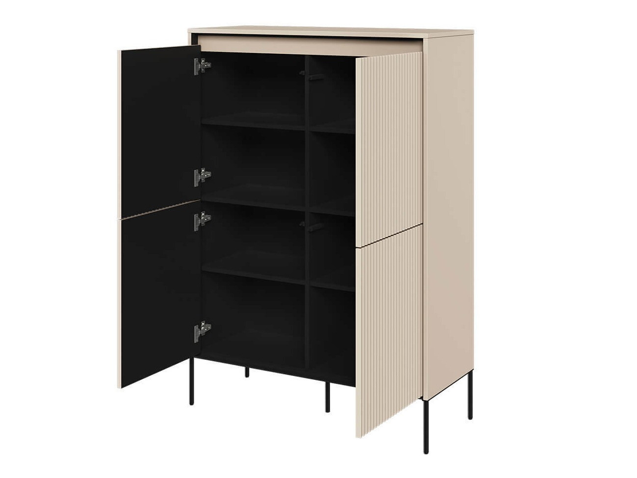 Buffet Fernolu 102 (Beige + Noir)