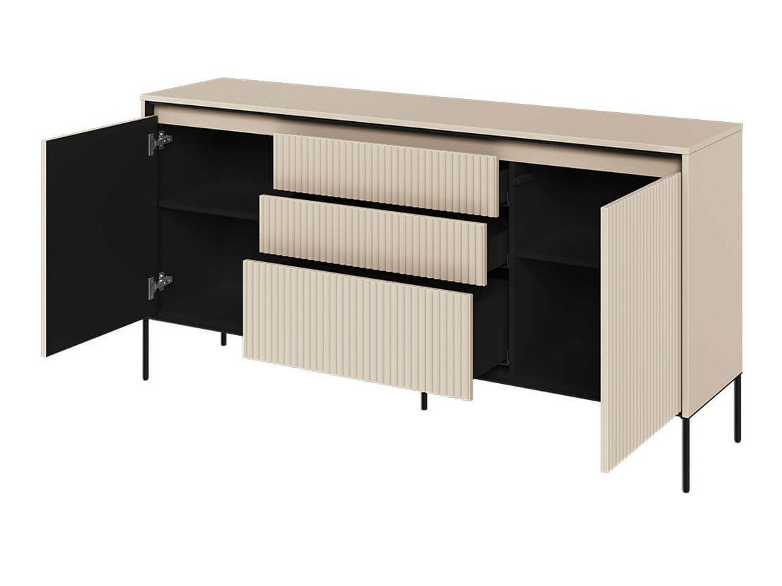 Commode Fernolu 100 (Beige + Noir)