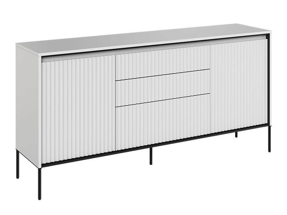 Commode Fernolu 100 (Blanc + Noir)