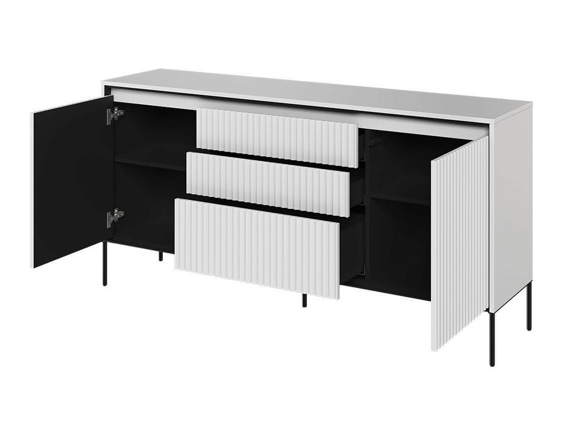 Commode Fernolu 100 (Blanc + Noir)