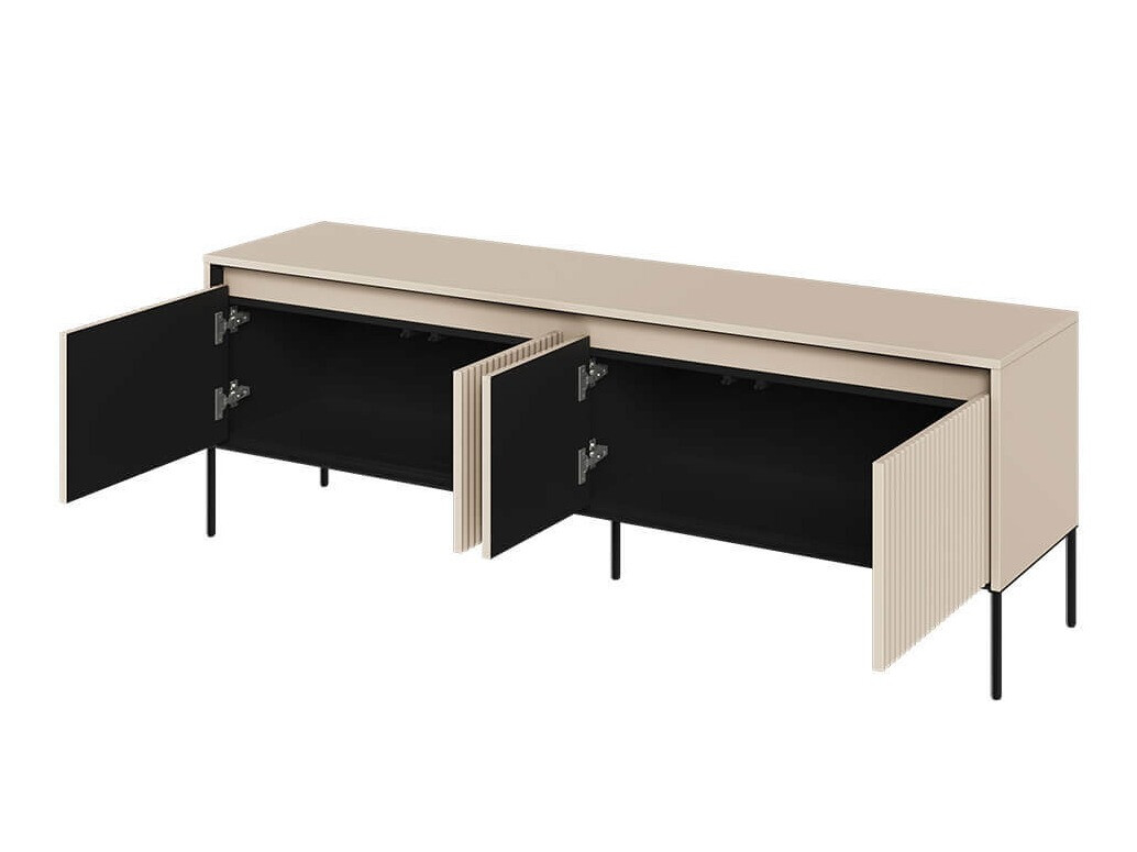 Meuble TV Fernolu 104 (Beige + Noir)