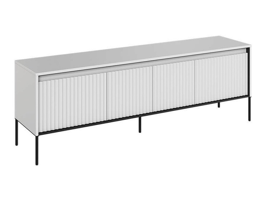 Meuble TV Fernolu 104 (Blanc + Noir)