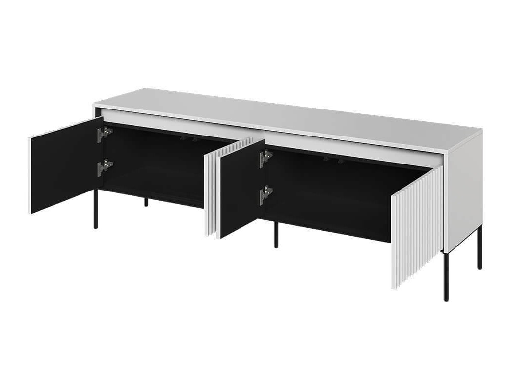 Meuble TV Fernolu 104 (Blanc + Noir)