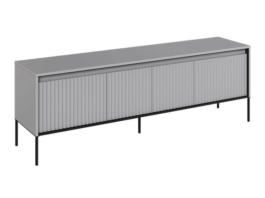 Meuble TV Fernolu 104 (Gris + Noir)