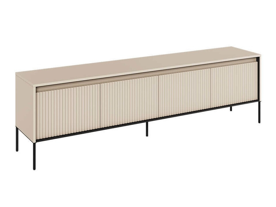 Meuble TV Fernolu 105 (Beige + Noir)