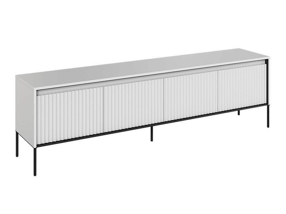 Meuble TV Fernolu 105 (Blanc + Noir)