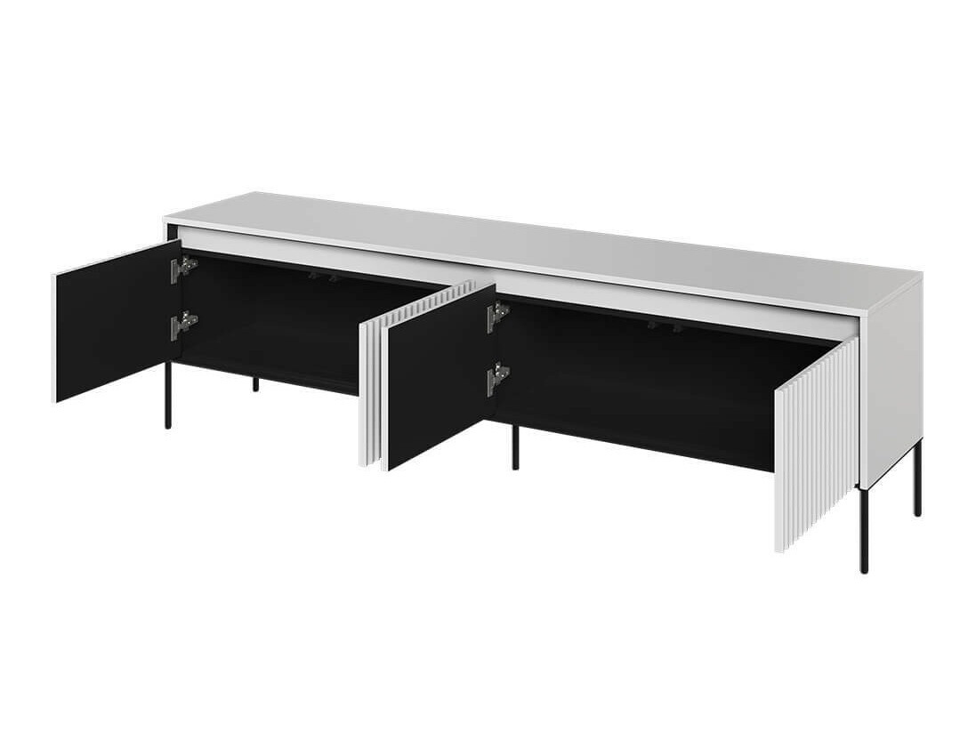 Meuble TV Fernolu 105 (Blanc + Noir)