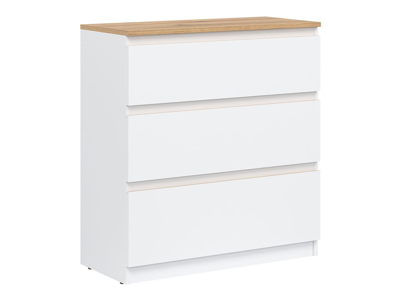 Commode Catelbi 101 (Blanc + Chêne)