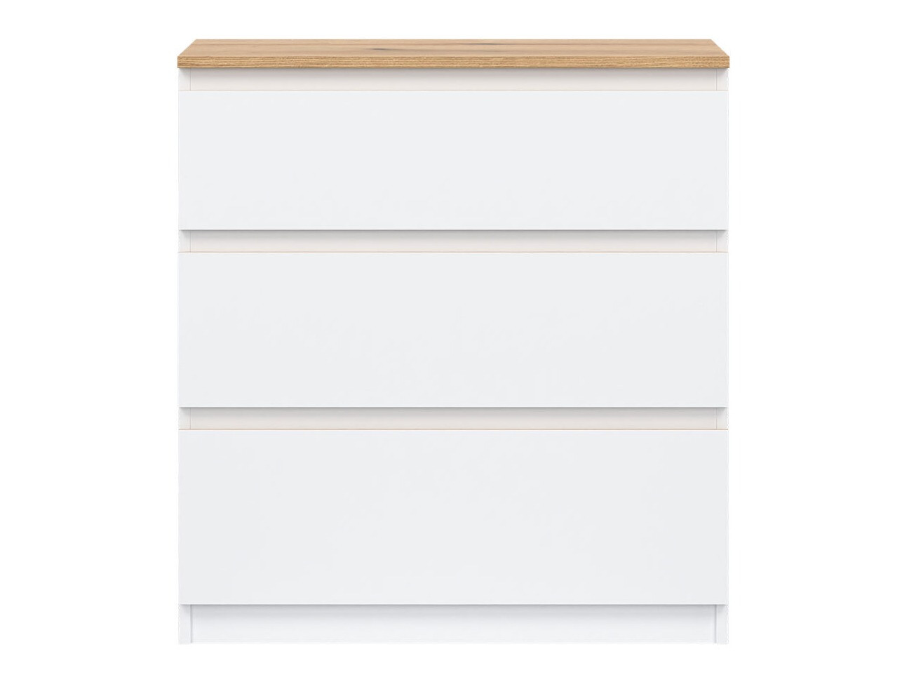 Commode Catelbi 101 (Blanc + Chêne)
