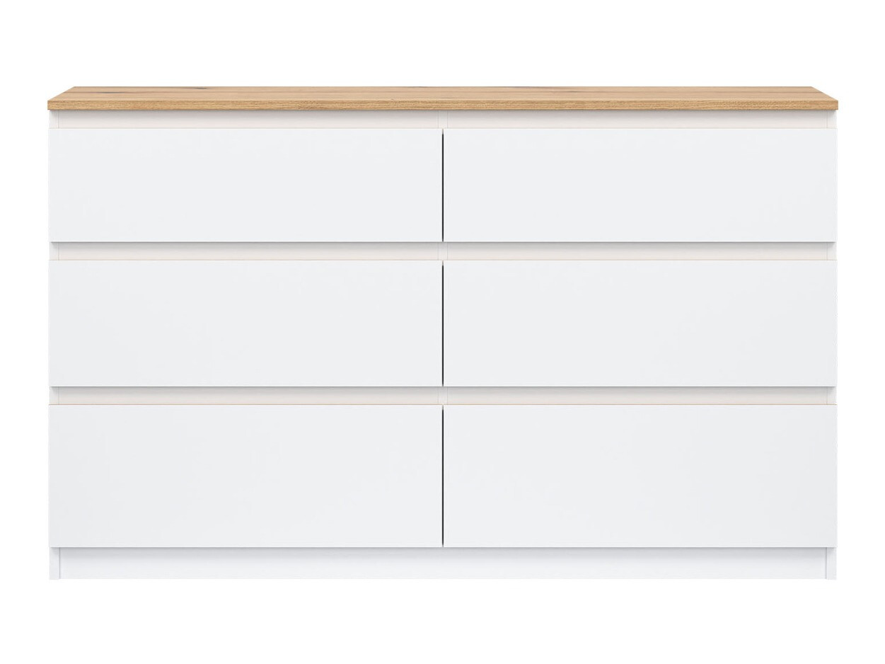 Commode Catelbi 102 (Blanc + Chêne)