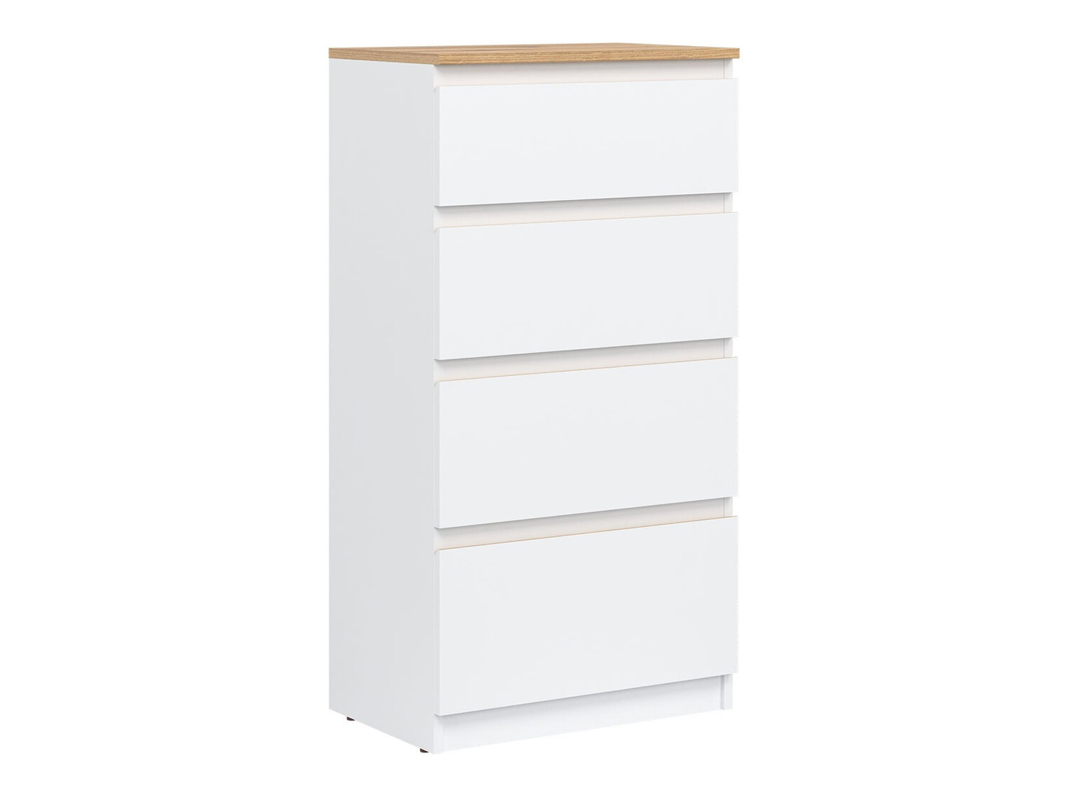Commode Catelbi 103 (Blanc + Chêne)