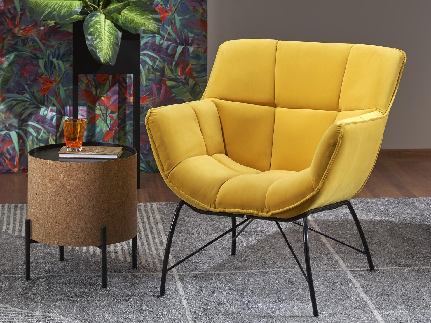 Fauteuil Houston 1485 (Jaune + Noir)