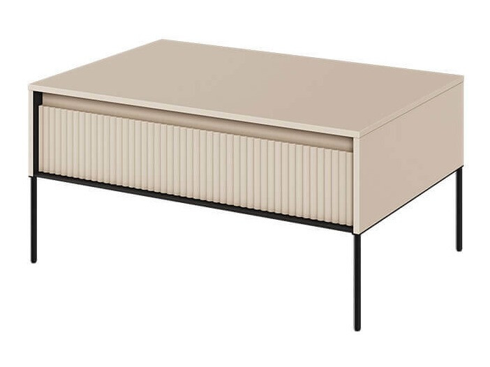 Table basse Fernolu 110 (Beige + Noir)