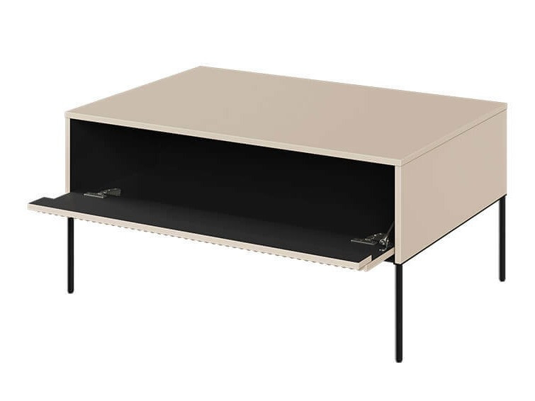 Table basse Fernolu 110 (Beige + Noir)