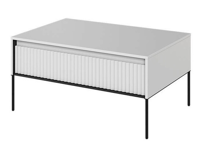 Table basse Fernolu 110 (Blanc + Noir)