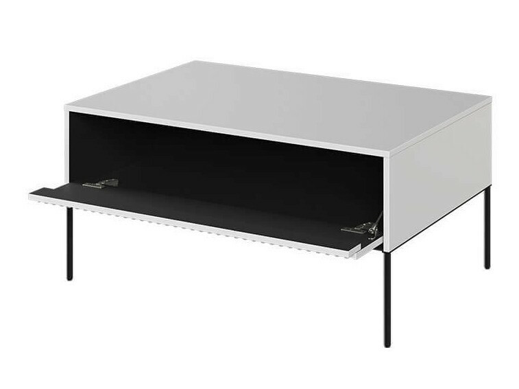Table basse Fernolu 110 (Blanc + Noir)
