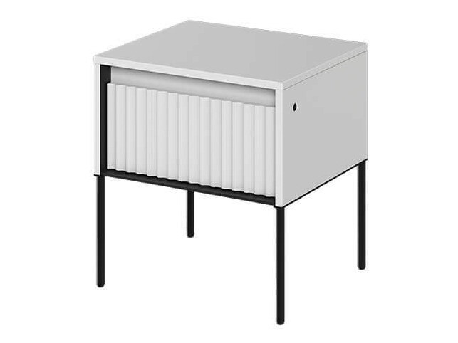 Table de chevet Fernolu 111 (Blanc + Noir)