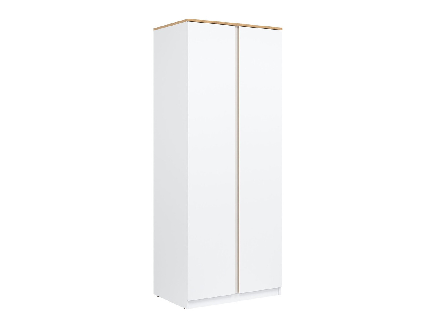 Armoire Catelbi 107 (Blanc + Chêne)