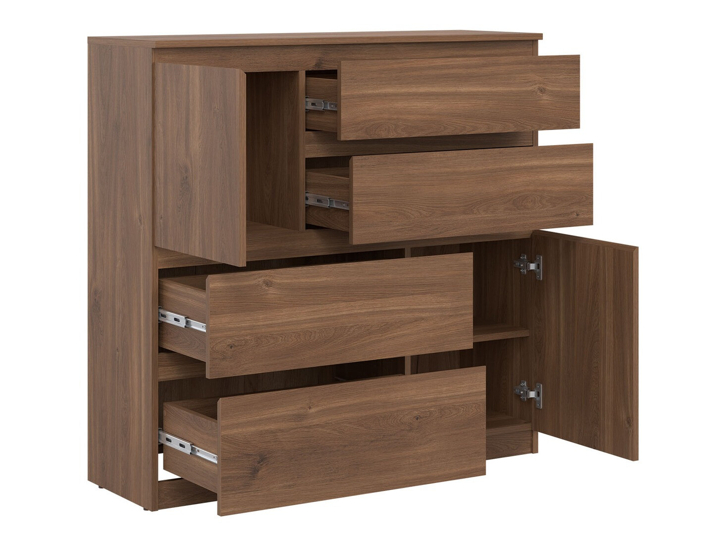 Commode Catelbi 105 (Chêne foncé)
