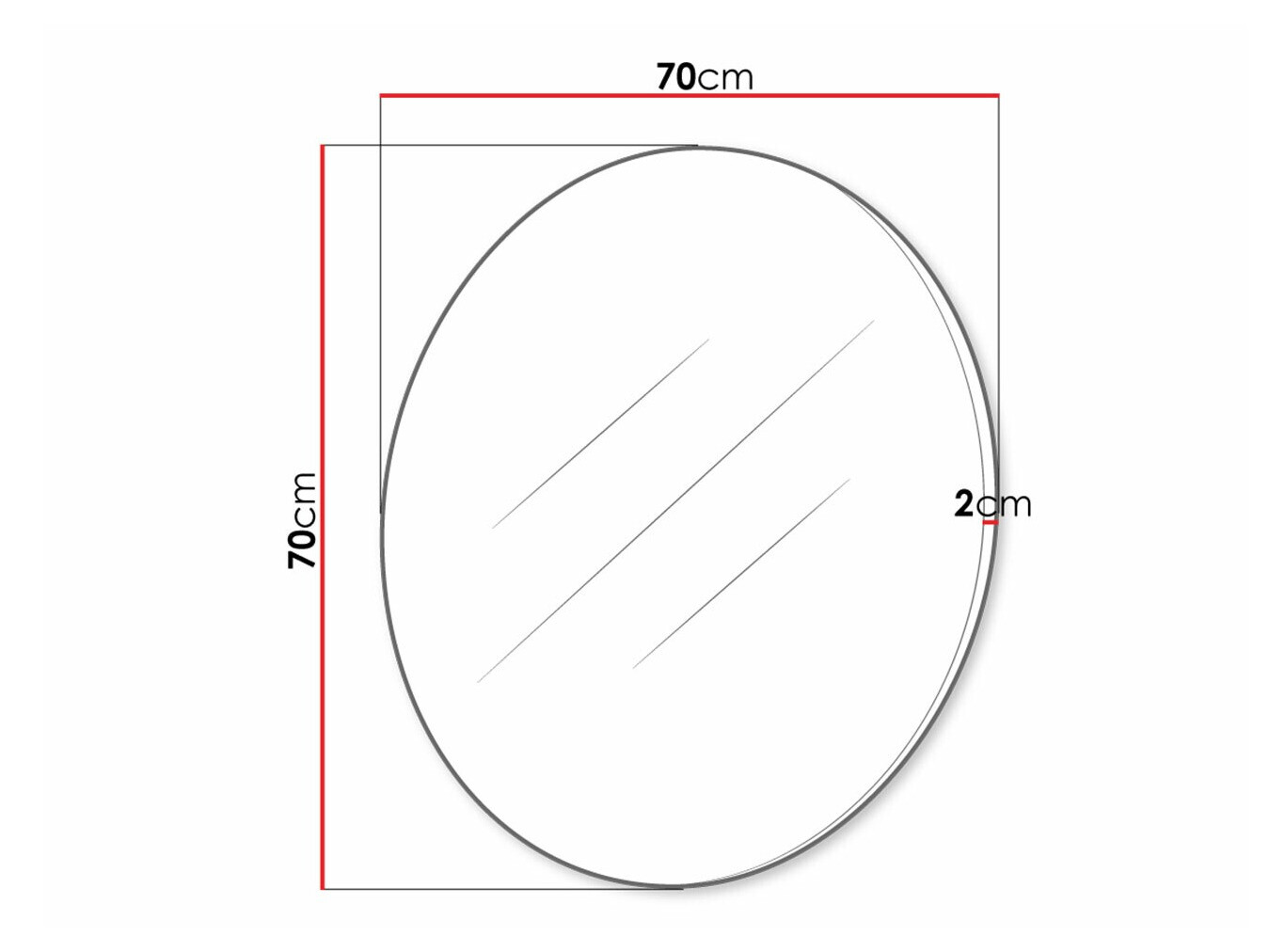 Miroir Delpher (Noir + Noir brillant)