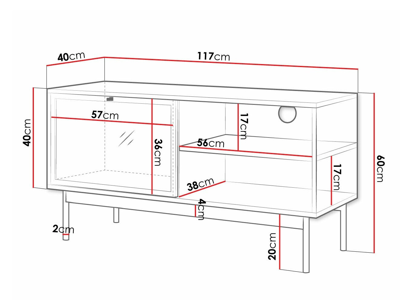 Meuble TV Comfivo 414