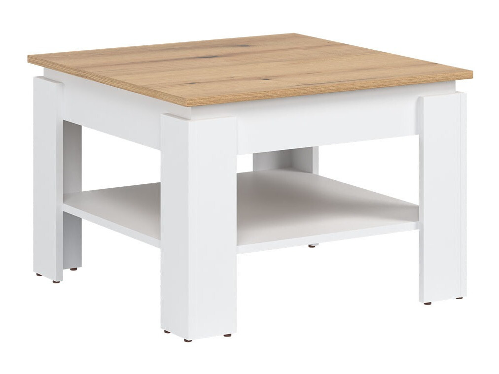 Table basse Catelbi 114 (Blanc + Chêne)