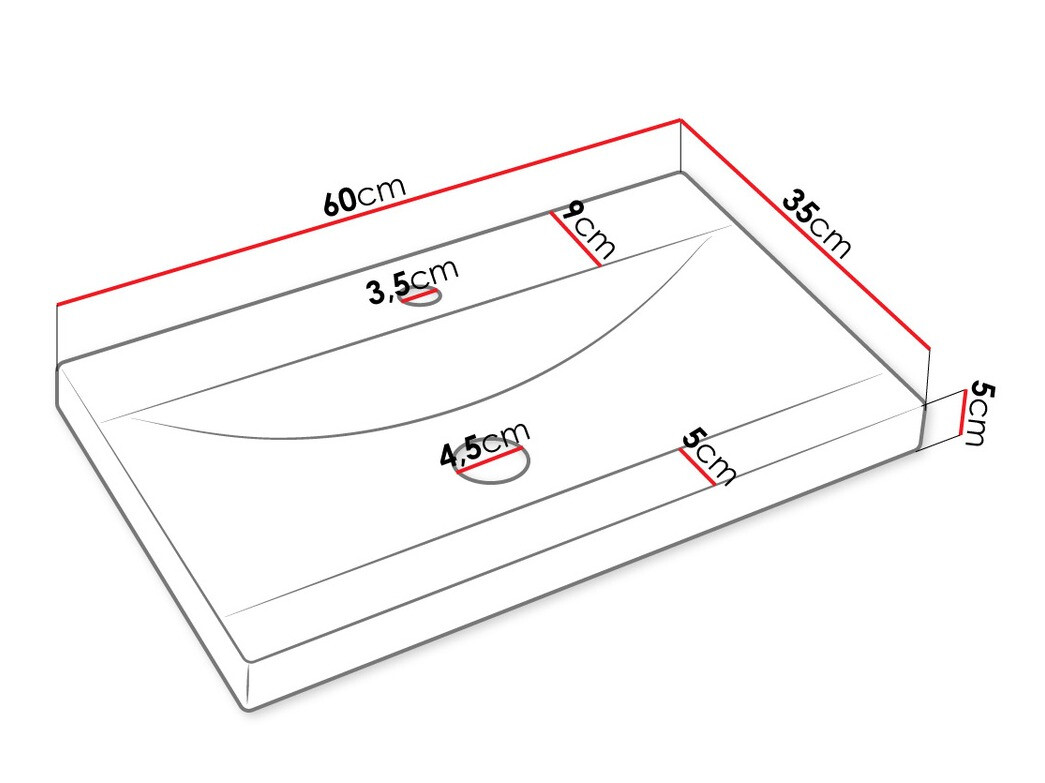 Ensemble de salle de bain Comfivo Delphinus VI (Blanc)