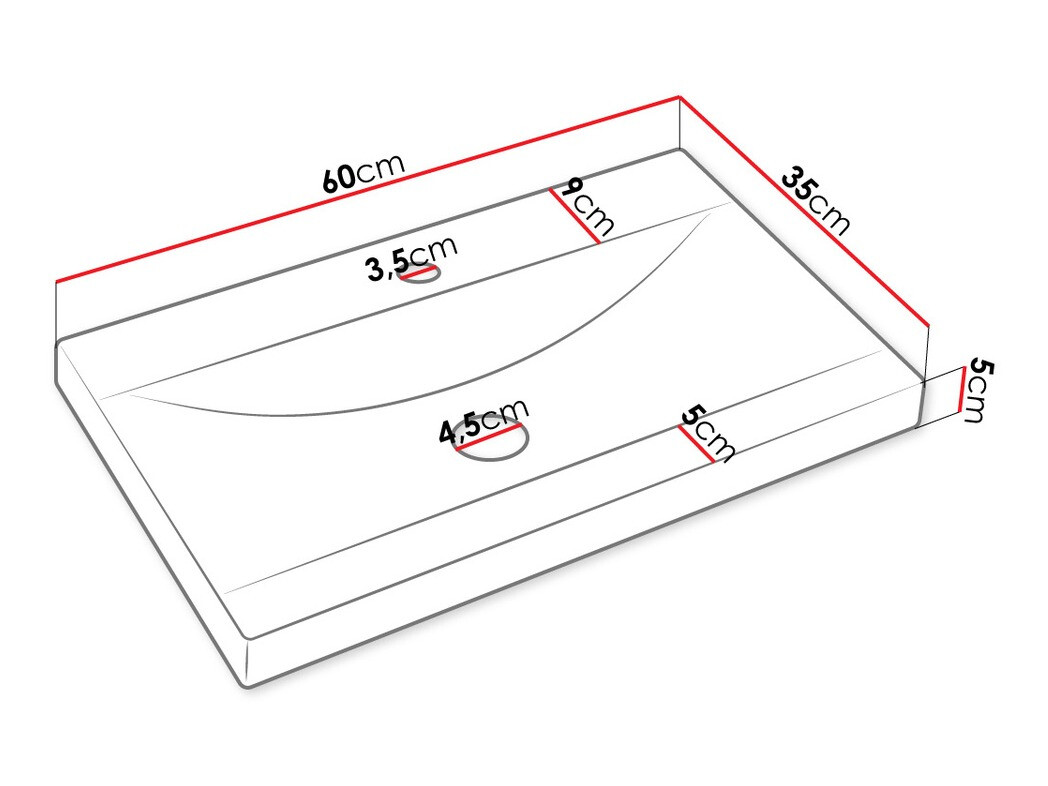 Ensemble de salle de bain Comfivo Livciro 101 (Blanc)