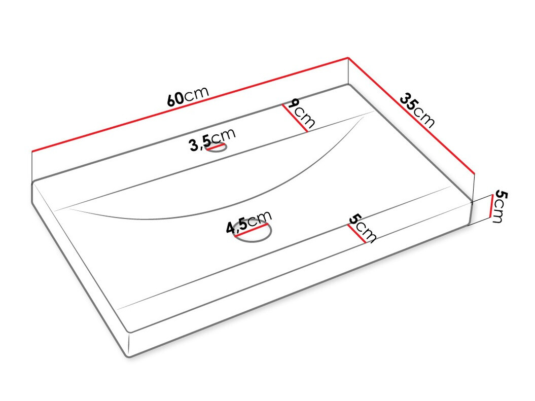 Ensemble de salle de bain Comfivo Livciro 102 (Blanc)