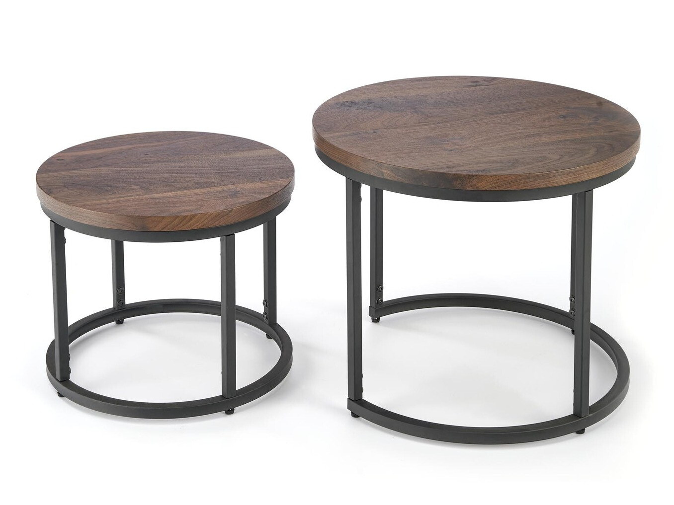 Ensemble tables basses Houston 951 (Noix + Noir)