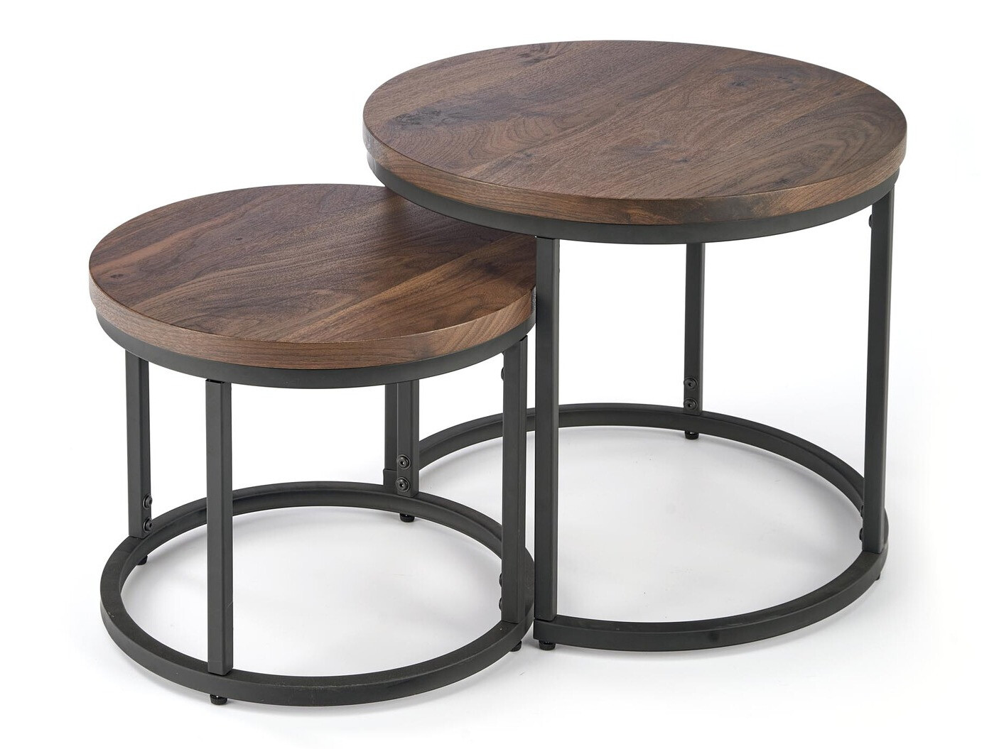 Ensemble tables basses Houston 951 (Noix + Noir)