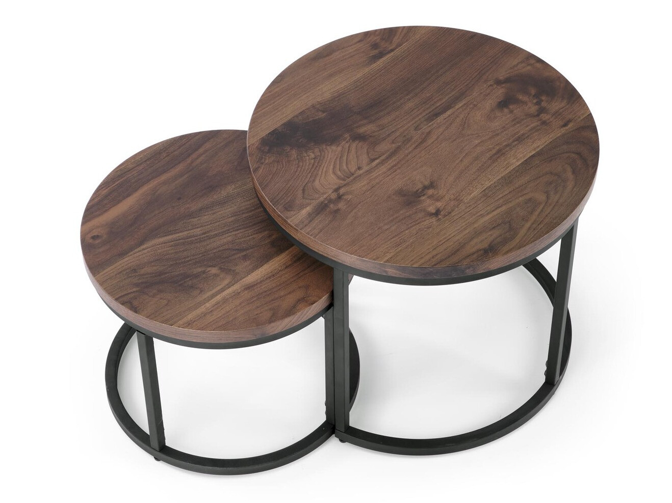 Ensemble tables basses Houston 951 (Noix + Noir)
