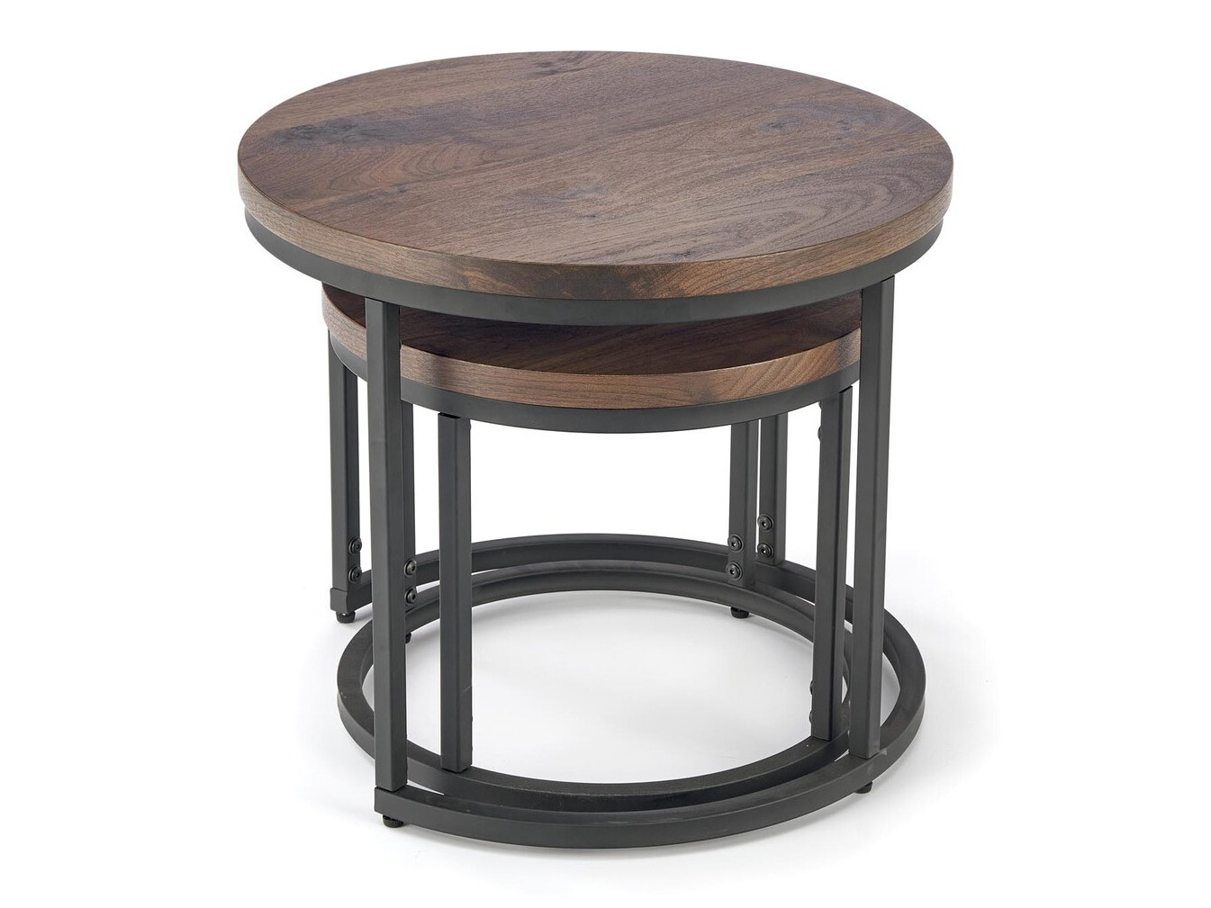 Ensemble tables basses Houston 951 (Noix + Noir)