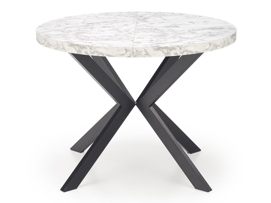 Table Houston 1495 (Marbre blanc + Noir)
