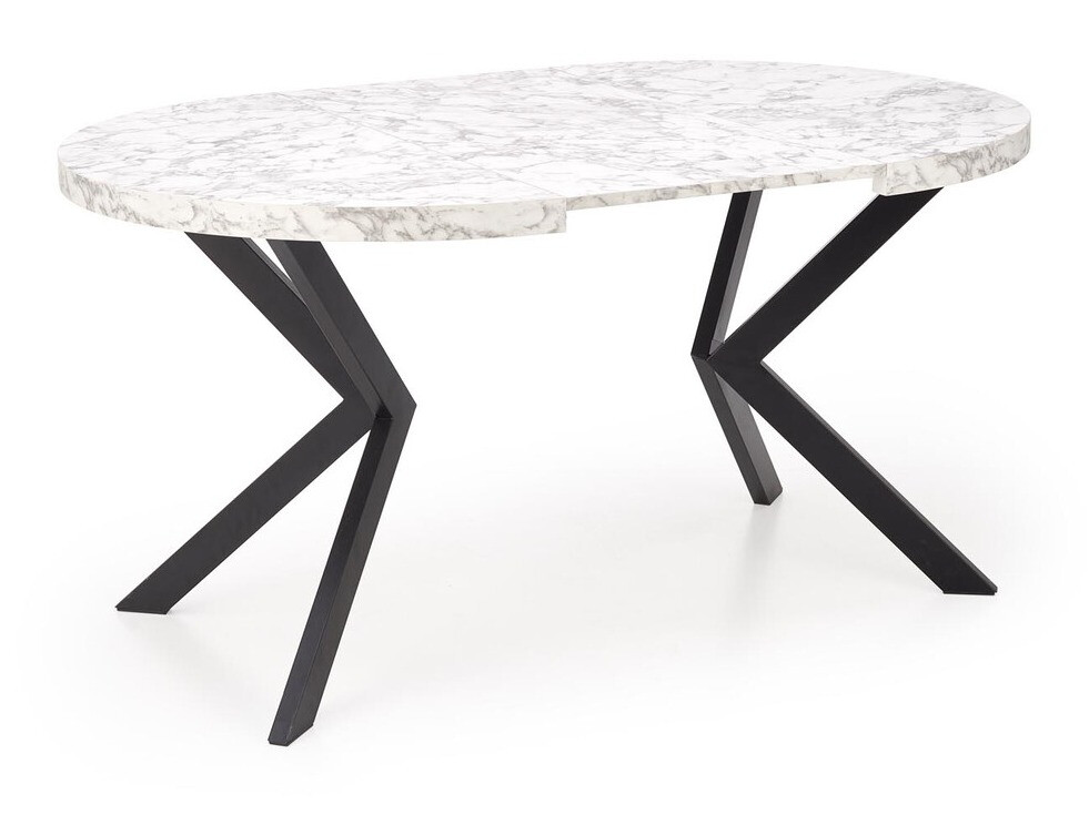 Table Houston 1495 (Marbre blanc + Noir)