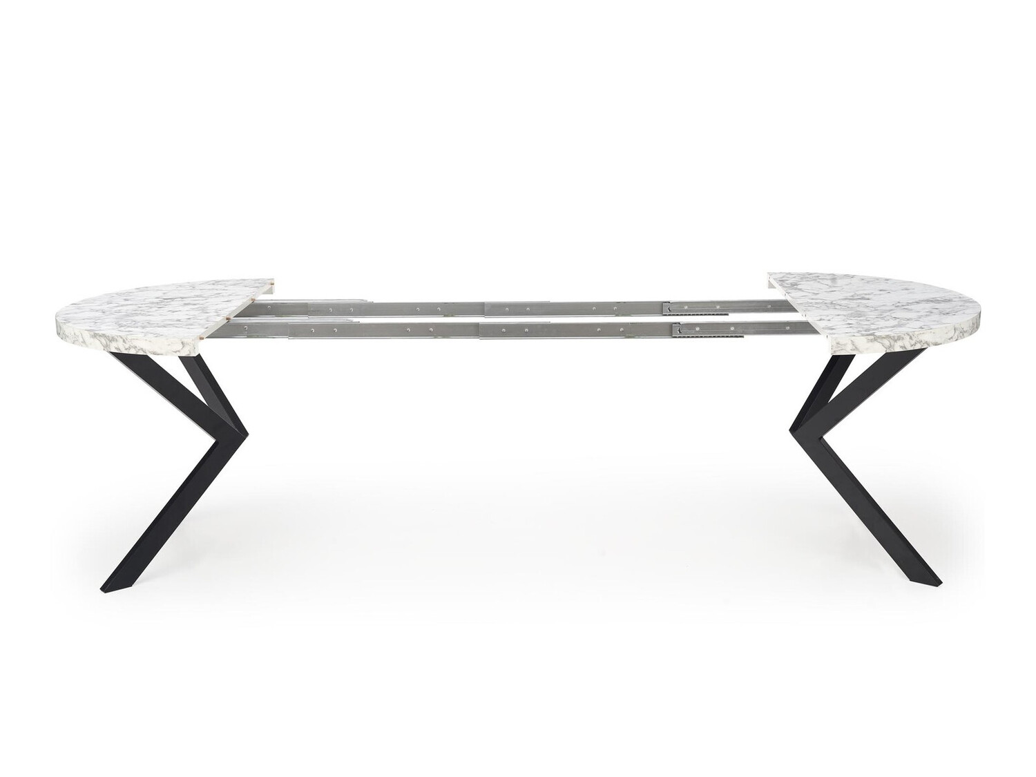 Table Houston 1495 (Marbre blanc + Noir)