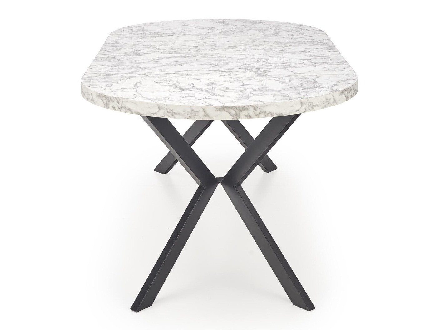 Table Houston 1495 (Marbre blanc + Noir)