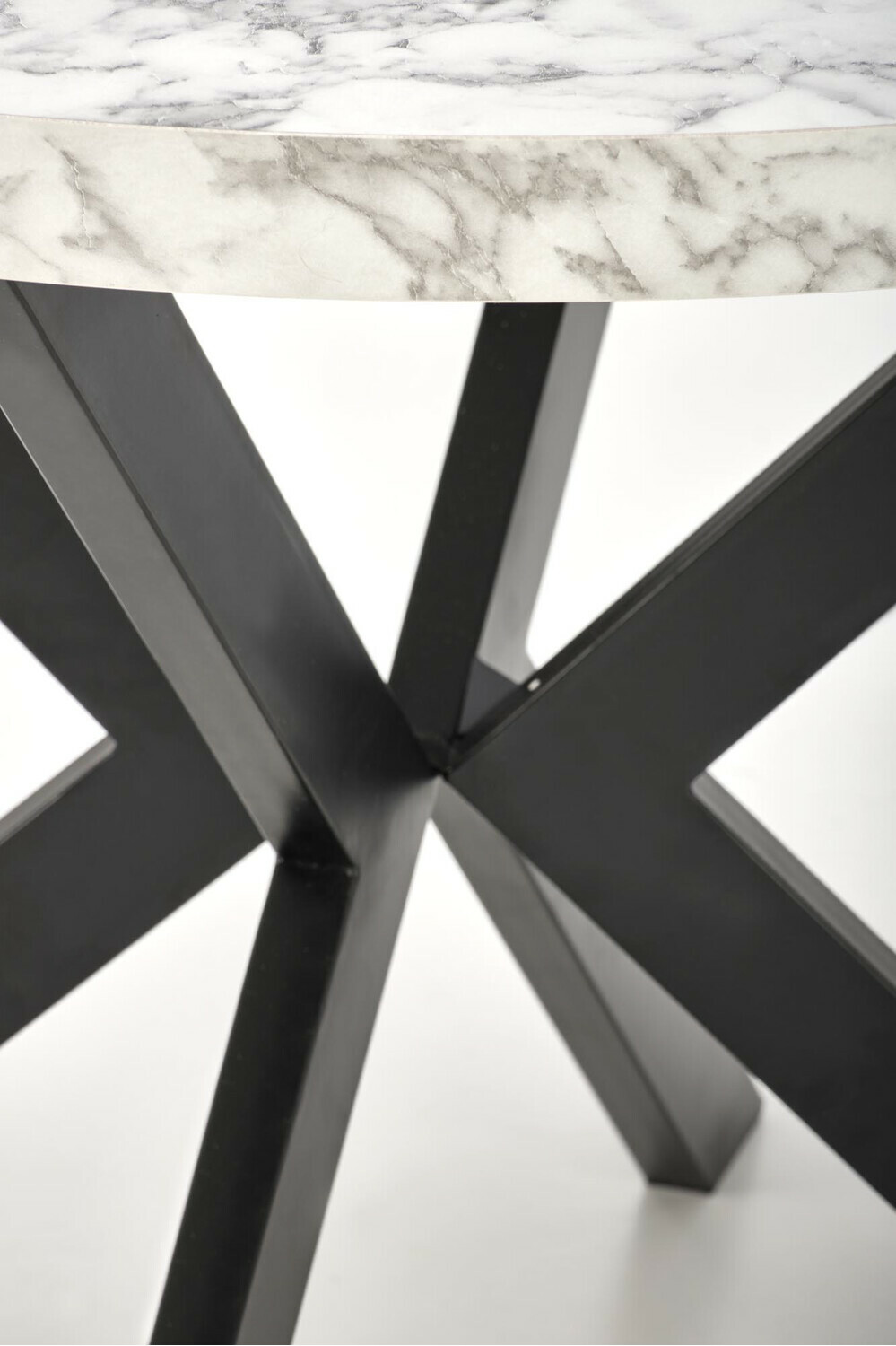Table Houston 1495 (Marbre blanc + Noir)