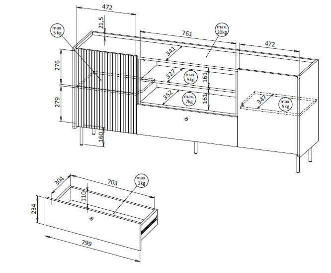 Commode Tivsali 124