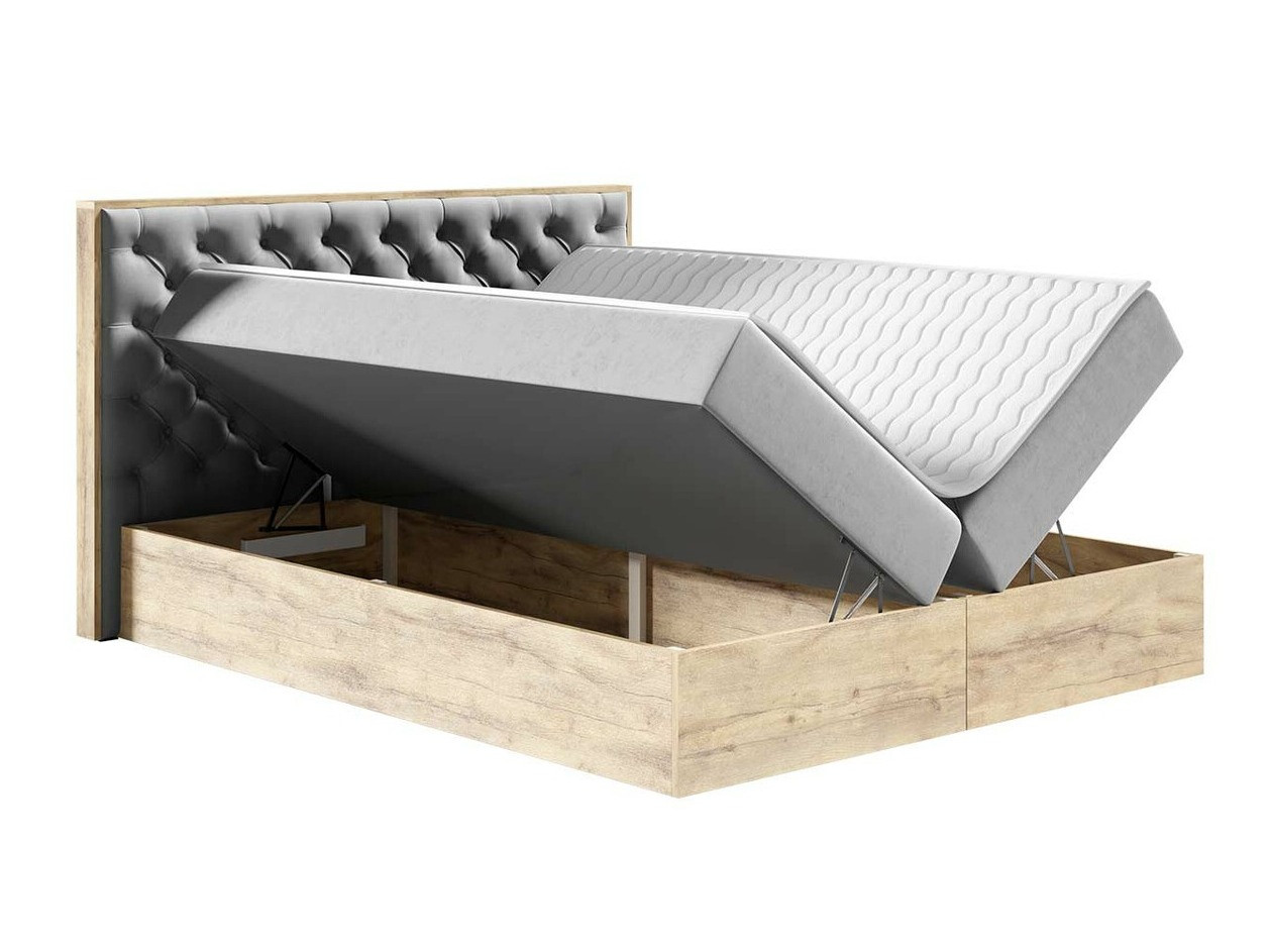Lit boxspring Navis I (Chêne wotan + Faro 16)