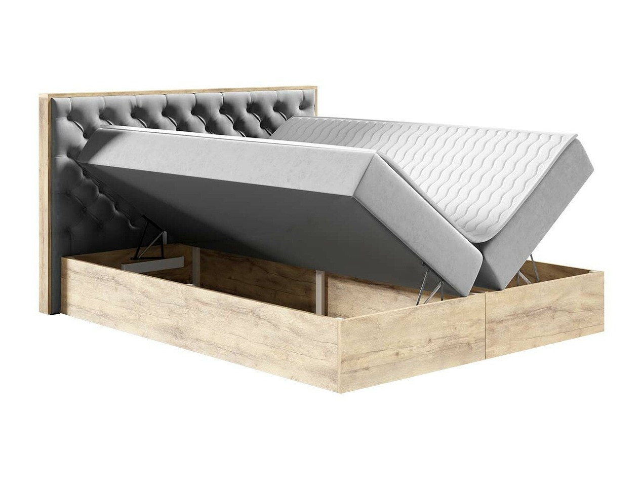 Lit boxspring Navis I (Chêne wotan + Faro 4)