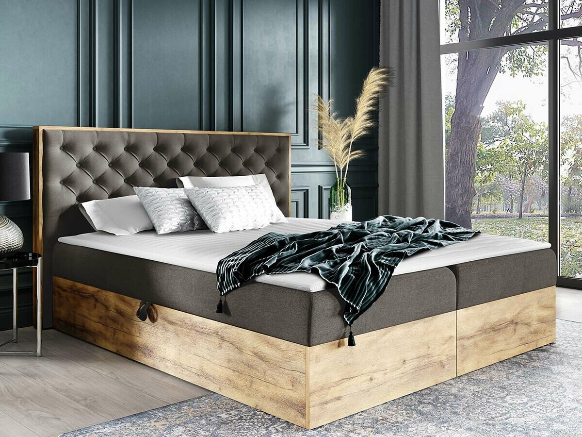 Lit boxspring Navis I (Chêne wotan + Faro 5)