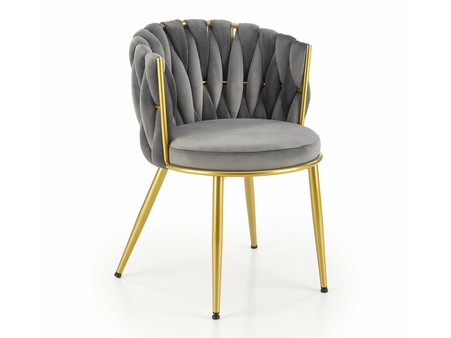 Chaise Houston 1506 (Gris + Doré)