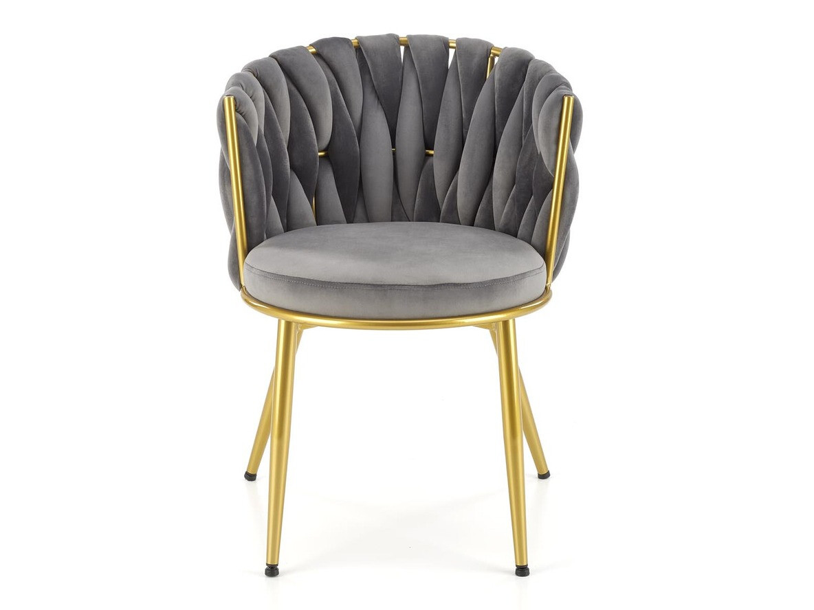 Chaise Houston 1506 (Gris + Doré)